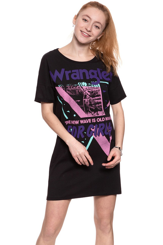 WRANGLER TEE DRESS BLACK W9064GF01 112132424