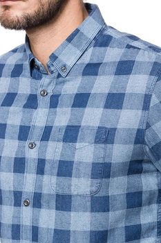 TOM TAILOR RAY INDIGO AOP PACKAGE SHIRT REAL NAVY BLUE 2030290.00.10 COL. 6593