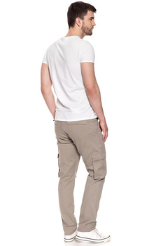 WRANGLER SPODNIE MĘSKIE CARGO PANTS BEIGE W15EA4XBB 112126801