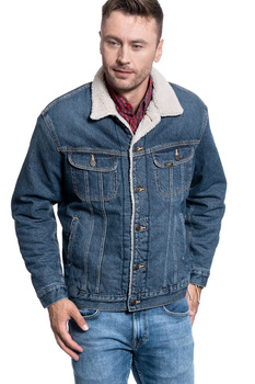 KURTKA MĘSKA LEE SHERPA RIDER DARK STONE L87ARDSS 112122881