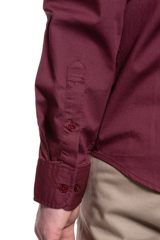 LEE LEE BUTTON DOWN BURGUNDY L880NBMF 112123304