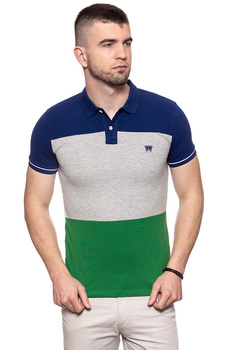 WRANGLER 3 COLOR POLO AMAZON GREEN W7B32K6UX 112131449