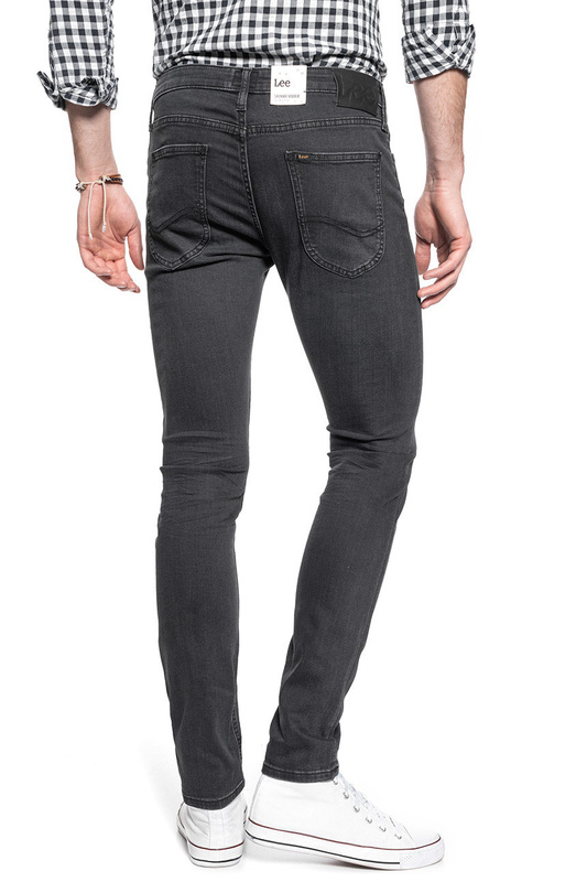 LEE MALONE MĘSKIE SPODNIE JEANSOWE WASHED BLACK L736YGOW 112120305