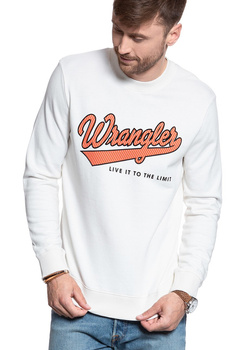 BLUZA WRANGLER SEASONAL LOGO SWEAT OFF WHITE W6A5HA737 112130660