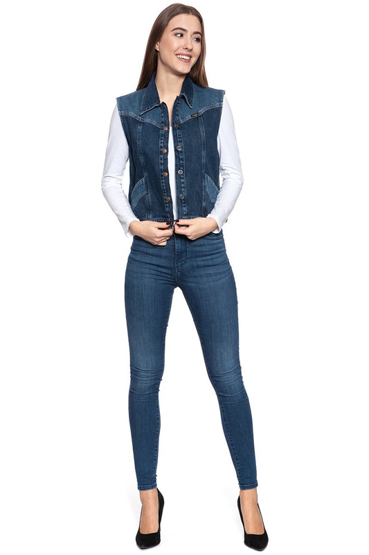 DAMSKA KAMIZELKA WRANGLER WESTERN VEST CANYON NIGHT W428GF929 112128833