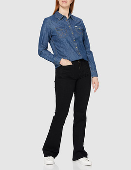 WRANGLER DENIM WESTERN SHIRT DAMSKA KOSZULA JEANSOWA DARK INDIGO W5Z02AX1E 112130352