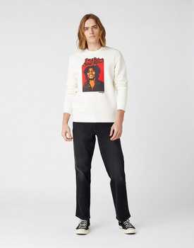 MĘSKA BLUZA WRANGLER SOUL REBEL CREW WHITE W681H1989 112141474