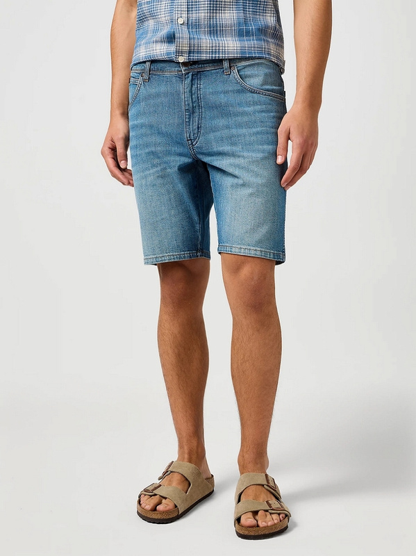 MESKIE SPODENKI WRANGLER TEXAS SHORTS OCEAN SURGE 112362549