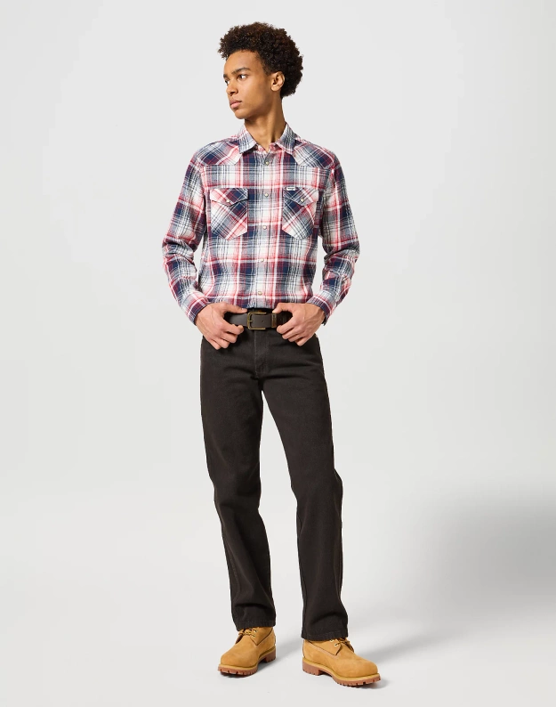 MESKIE SPODNIE WRANGLER 13MWZ BLACK CHOCOLATE 112358495