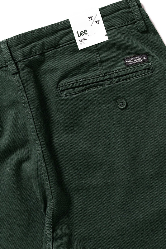 LEE SPODNIE MĘSKIE CHINO GREEN  L768LL15A