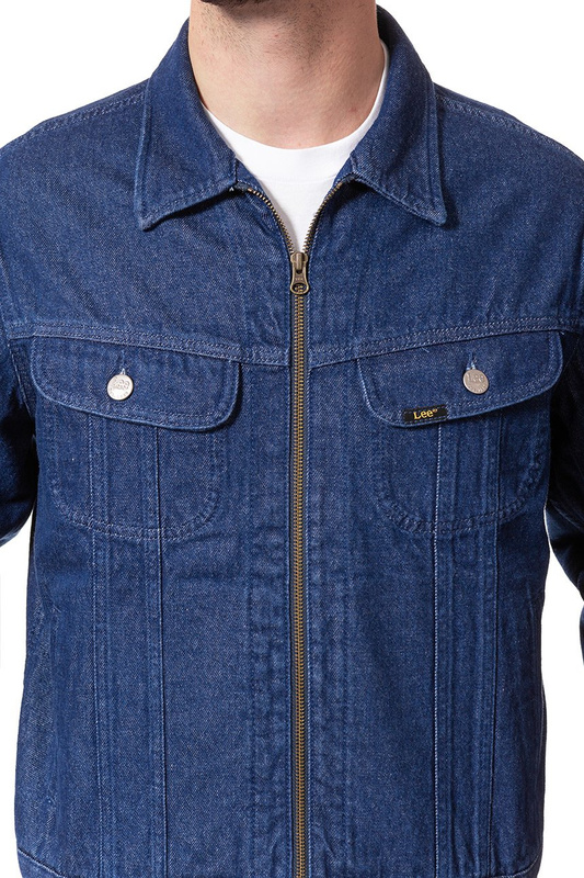 KURTKA JEANSOWA LEE ZIP RIDER JACKET RINSE L89YGA36 112123945