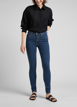 LEE DAMSKIE SPODNIE JEANSOWE LEE FOREVERFIT CLEAN RILEY L32SOVWD 112145053