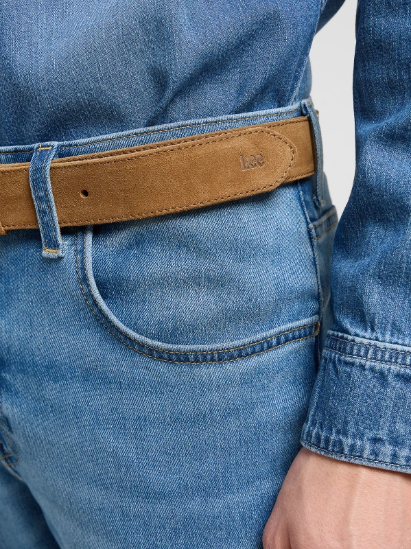 MESKI PASEK LEE SUEDE BELT KHAKI 112372690