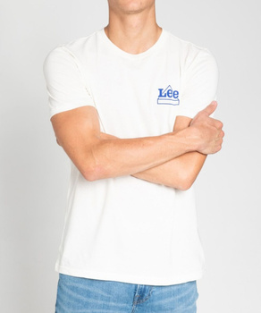LEE MINI LOGO TEE MĘSKI T-SHIRT KOSZULKA Z KRÓTKIM RĘKAWEM NADRUK VANILLA ICE L64DFEKM 112115714