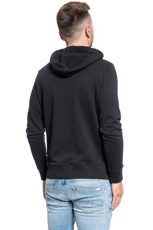 MĘSKA BLUZA WRANGLER WRANGLER HOODIE FADED BLACK W6C6HAXV6 112130709