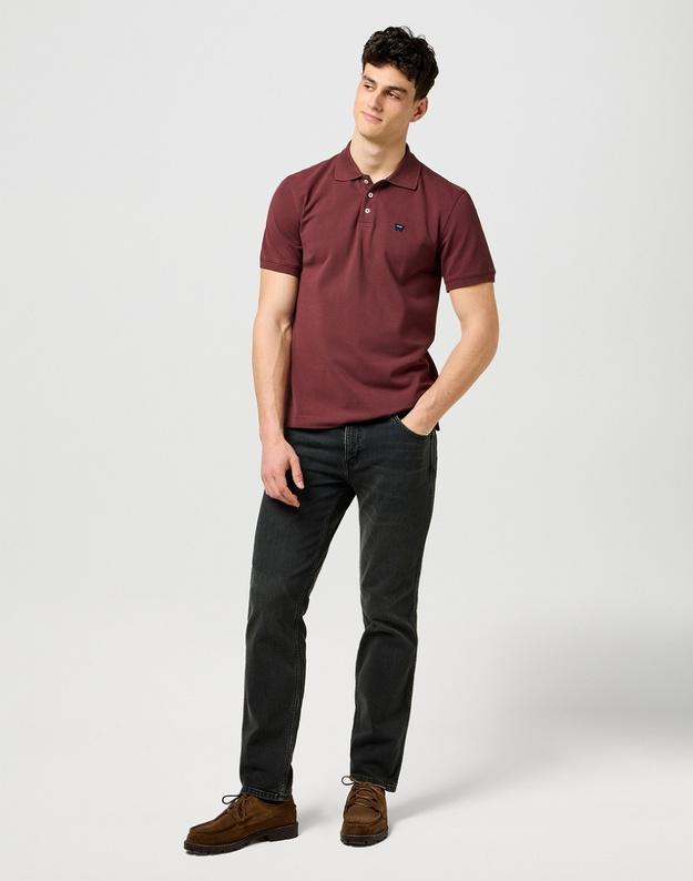 MESKA KOSZULKA POLO WRANGLER POLO SHIRT DECADENT CHOCOLATE 112371398