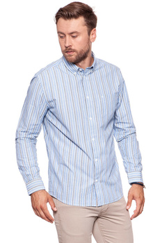 KOSZULA WRANGLER LS 1PKT BUTTON DOWN BLUE W58743N05 112129553
