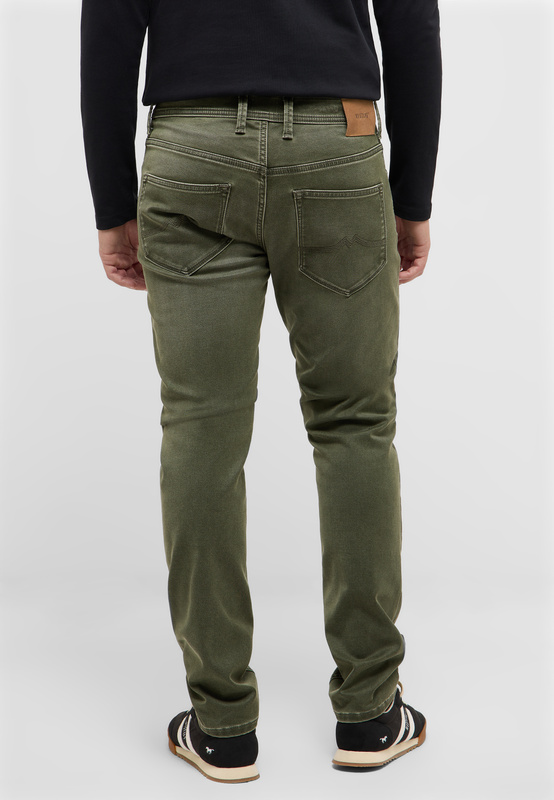 Męskie Spodnie jeansowe Mustang Style Oregon Slim K Ivy Green 1016807 6421