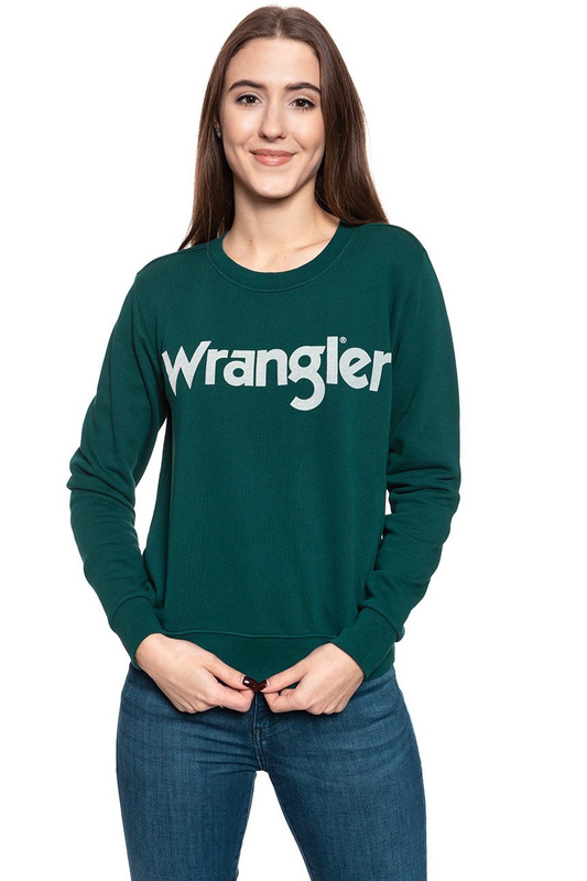 BLUZA WRANGLER LOGO SWEAT PINE W6N2HAG01 112130787