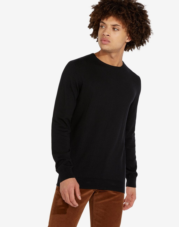 MĘSKI SWETER WRANGLER CREW KNIT BLACK W8A02P100 112132344
