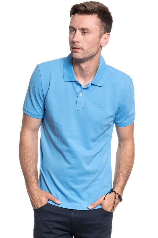 KOSZULKA POLO MĘSKA MUSTANG Paplo PC basic BONNIE BLUE 1009515 5094