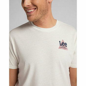 LEE SMALL TRIANGLE TEE MĘSKA KOSZULKA T-SHIRT OFF WHITE L63VFQMK 112140474