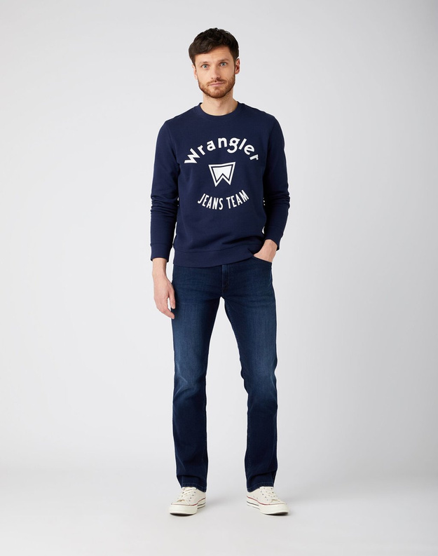 WRANGLER CREW SWEAT MĘSKA BLUZA KLASYCZNA NAVY W6M8HY114 112141491