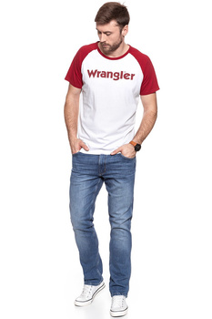 KOSZULKA WRANGLER S/S RAGLAN T JESTER RED W7878FK9S