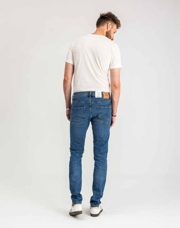 MUSTANG VEGAS SLIM MĘSKIE SPODNIE JEANSOWE JEANSY DŻINSY DENIM BLUE 1015350 5000 682