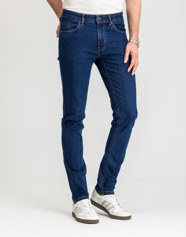 Męskie Spodnie Jeansowe Marcus Sebb 2217 Raw Dark Blue 14-200304