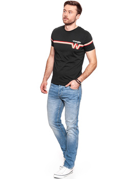 KOSZULKA WRANGLER KOSZULKA WRANGLER TEE FADED BLACK W7B69GOV6 112131536