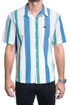 KOSZULA MĘSKA LEE SS RESORT SHIRT SUMMER BLUE L67PDVNJ 112116907
