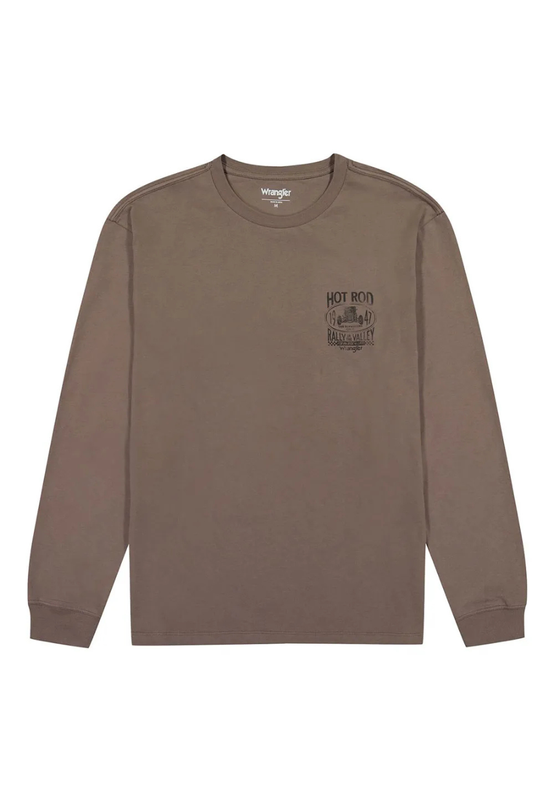 MESKA KOSZULKA WRANGLER LS GRAPHIC TEE IRON 112357313