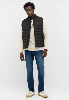 Męski Bezrękawnik Mustang Style Dublin Jet Black 1016888 4188 Kamizelka