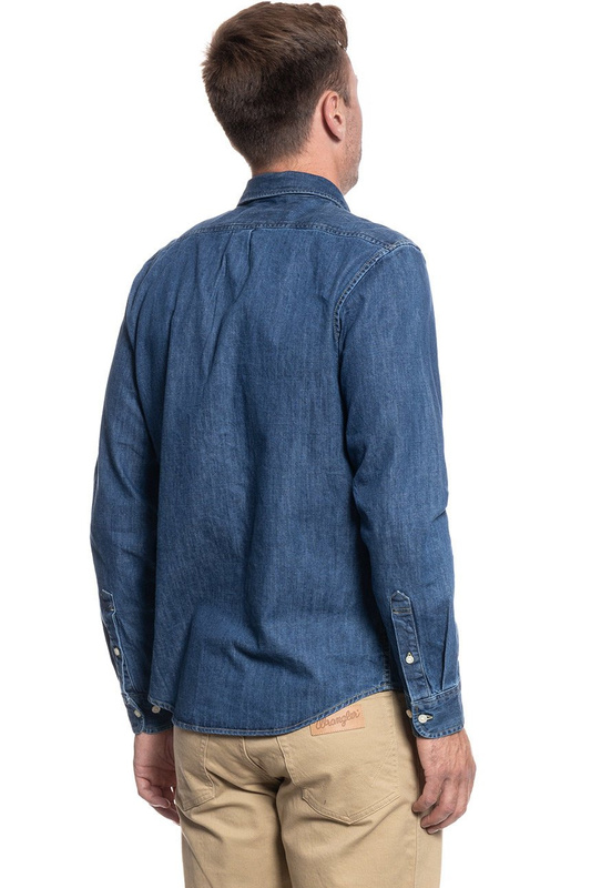 LEE LEE BUTTON DOWN DIPPED BLUE L880PLLA 112123377