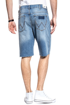 KRÓTKIE SPODENKI WRANGLER DENIM SHORT BLUE LAND W14CGW15W 112126590