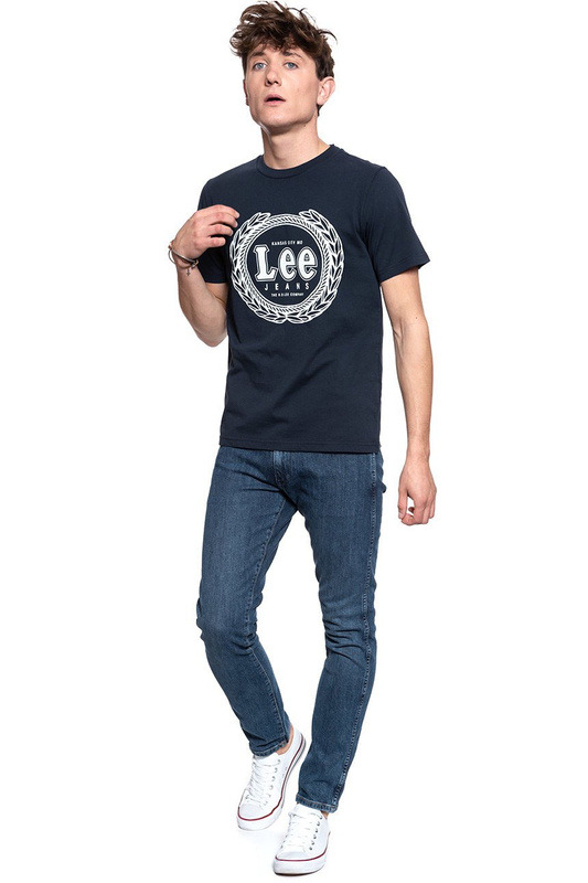 LEE T SHIRT EMBLEM TEE MIDNIGHT NAVY L61XFEMA 112114100