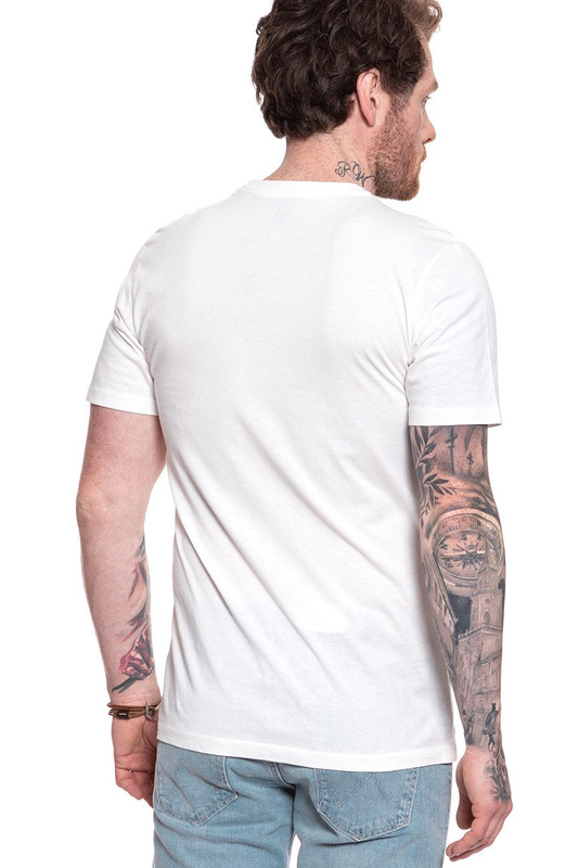 LEE T SHIRT SEASONAL LOGO TEE WHITE CANVAS L61QFERR 112114007