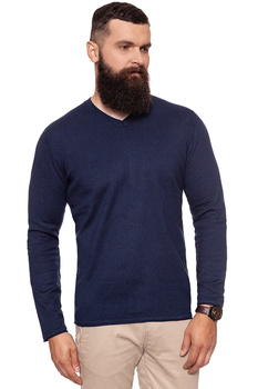 LEE V NECK KNIT MEDIEVAL BLUE L84OAH13