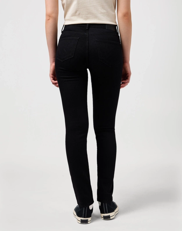 DAMSKIE SPODNIE  SLIM RETRO BLACK 112352334