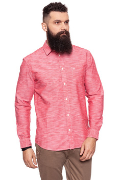 KOSZULA WRANGLER LS 1 PKT SHIRT TRUE RED W5760OO74 112129451