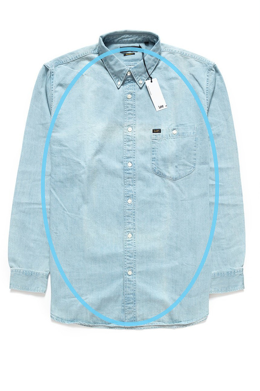 LEE RIVETED SHIRT HEATHER BLUE L66IPLLI 112116452