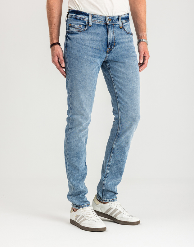 MUSTANG VEGAS SLIM MĘSKIE SPODNIE JEANSOWE JEANSY DŻINSY DENIM BLUE 1015043 5000 202