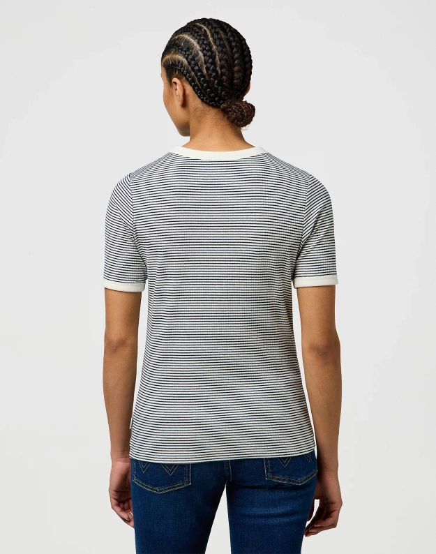 DAMSKA KOSZULKA WRANGLER FEMME KNIT HENLEY NAVY 112370742