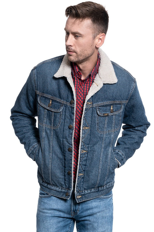 KURTKA MĘSKA LEE SHERPA RIDER DARK STONE L87ARDSS 112122881