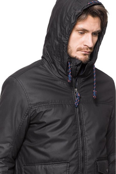 TOM TAILOR WAX COTTON SCHOOL JACKET BLACK 3522242.00.12 COL. 2999