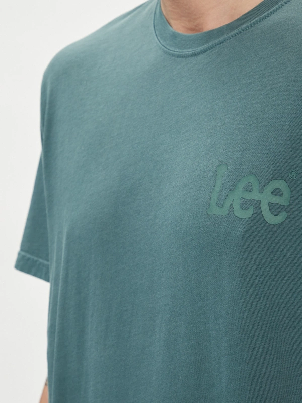 LEE TEE MEDIUM WOBBLY MĘSKA KOSZULKA T-SHIRT EVERGREEN 112349081 LL04017019