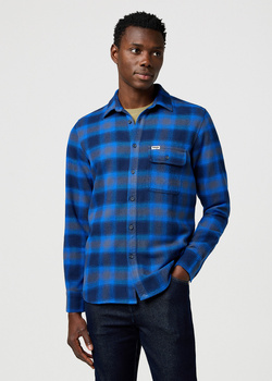 MESKA KOSZULA WRANGLER 1 PKT INDIGO SHIRT ICY INDIGO 112371524
