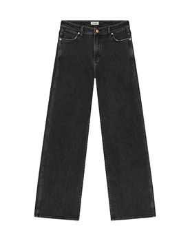 DAMSKIE SPODNIE WRANGLER LOOSE STRAIGHT BLACK SAND 112371182