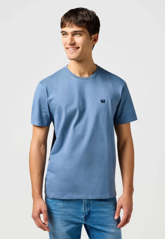 MESKA KOSZULKA WRANGLER SIGN OFF TEE DUSTY BLUE 112362680